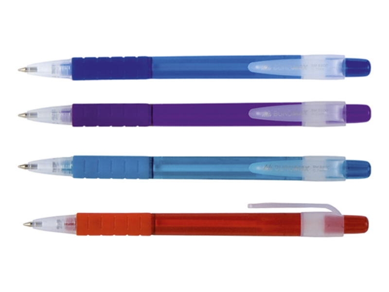 Ручка кулькова автоматична синя 0,7мм CRYSTAL 
