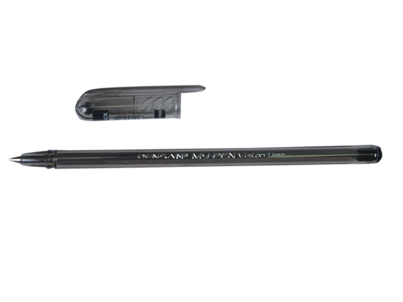 Ручка шариковая черная 1мм на масляной основе "My-Pen Vision", корпус черный