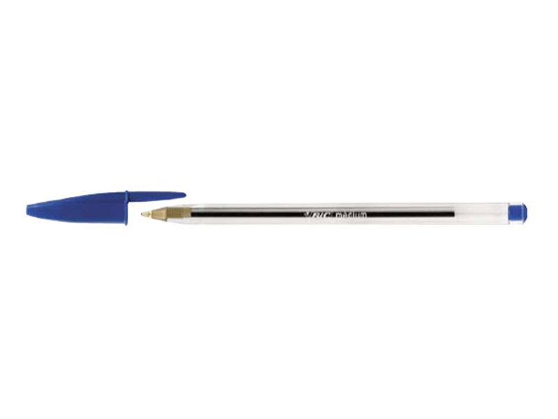 Ручка шариковая синяя на масляной основе BIC "Кристал"