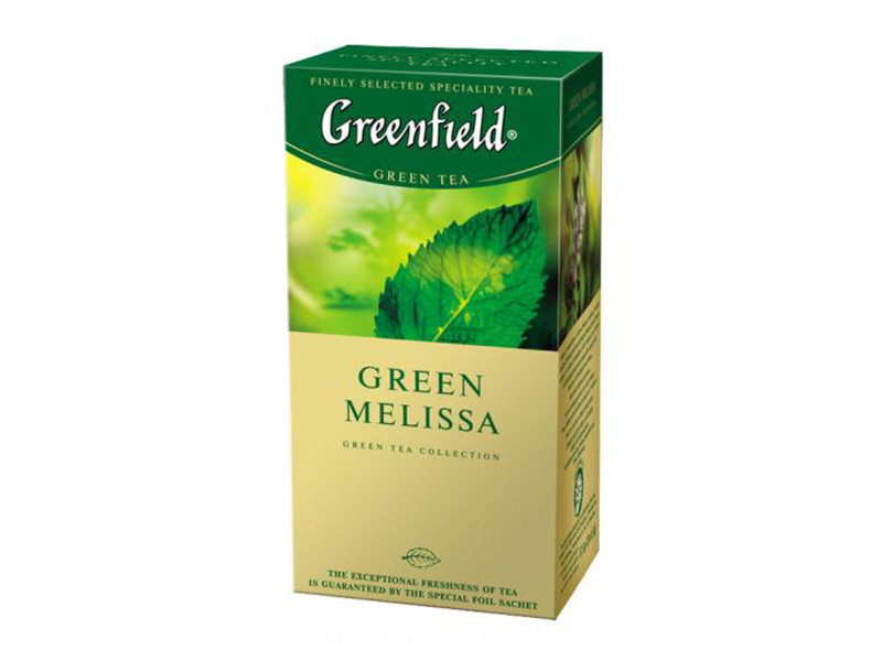 Чай зелений пакетований Greenfield 25пак Green melissa