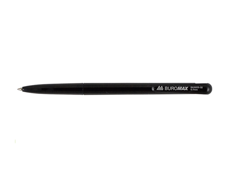 Ручка кулькова автоматична чорна 0,7мм JOBMAX ВМ8205