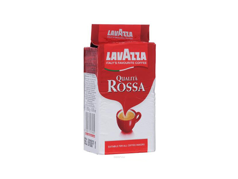 Кава LAVAZZA мелена Qualita Rossa 250г, вакуумний пакет