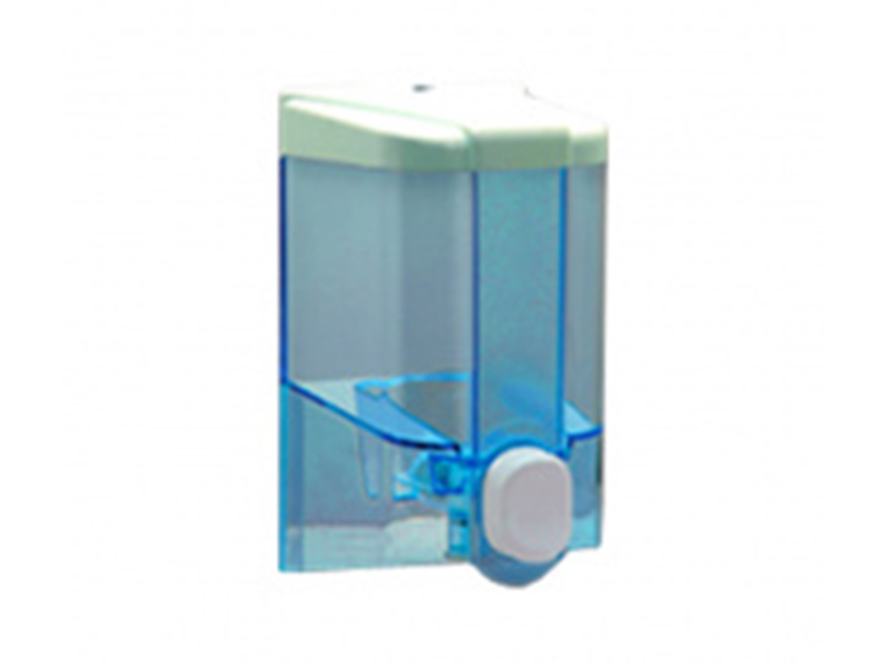 Дозатор жидкого мыла 0,5л, прозрачный/белый