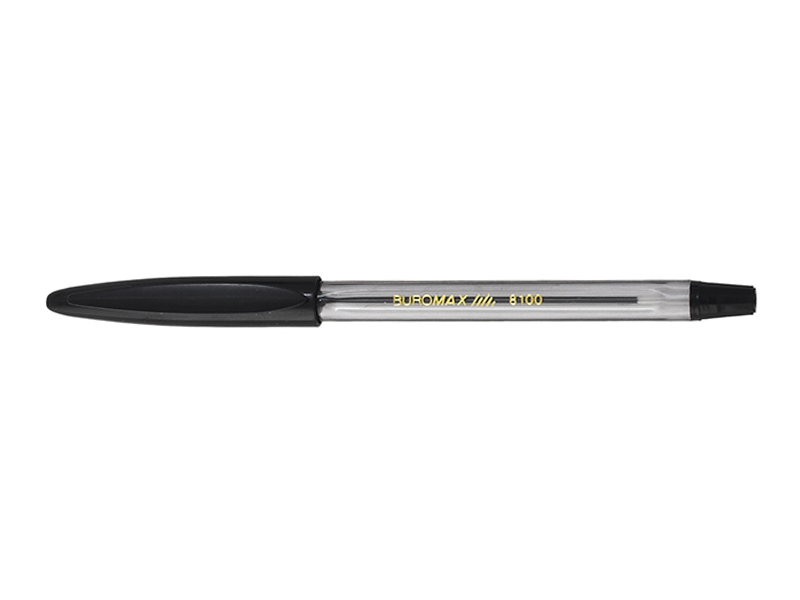 Ручка кулькова чорна 0,7мм CLASSIC GRIP з гумовим грипом