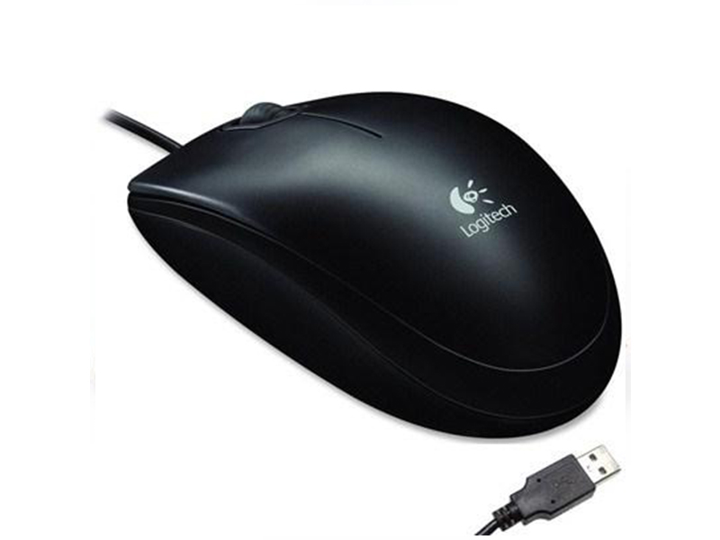 Мишка USB 800dpi оптична, чорна Logitech В100