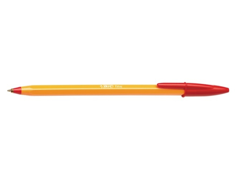 Ручка шариковая красная на масляной основе BIC "Orange"