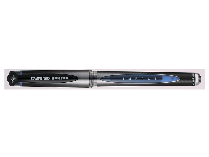 Ручка гелевая синяя 0,6мм uni-ball-153S Gel IMPACT
