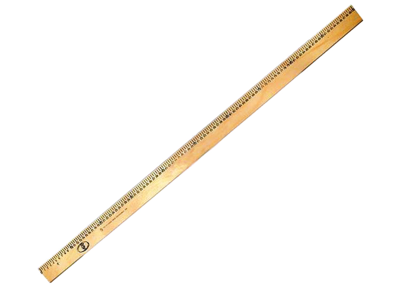 Лінійка 100см дерев`яна (шовкографія) Міцар (см/мм)