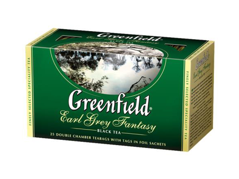 Чай чорний пакетований Greenfield 25пак EARL GREY FANTASY