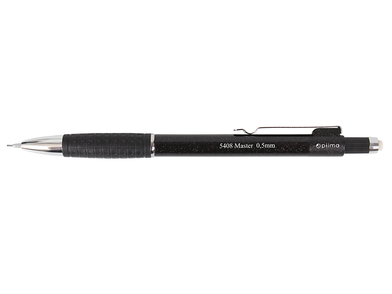 Олівець механічний 0.5мм BUROMAX SKILL (НВ), з грипом, чорний