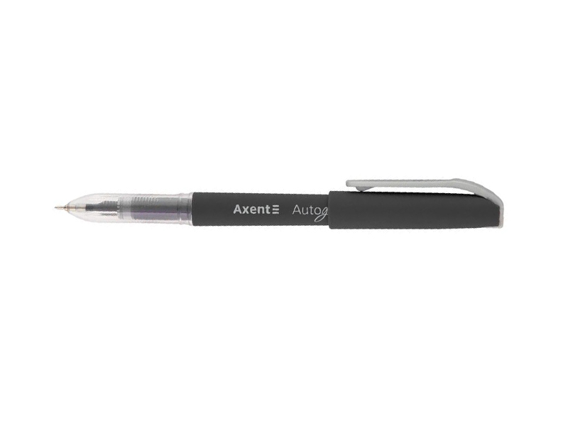 Ручка гелевая черная 0,5мм Axent Autographe