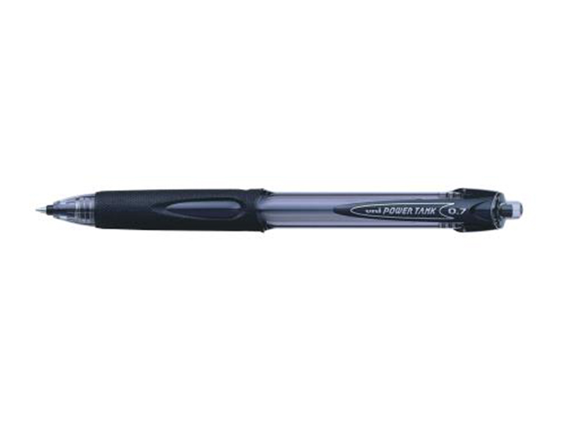 Ручка шариковая автоматическая синяя 0,3мм на масляной основе uni POWER TANK