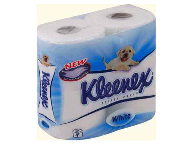 Туалетний папір в рулоні целюлозний 3шар. 140відр. (4рул) Kleenex Premium, білий