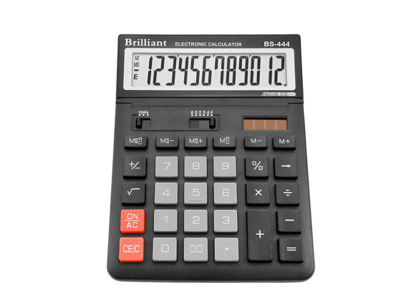 Калькулятор 12 розрядний Brilliant BS-0444, 153х199х31мм