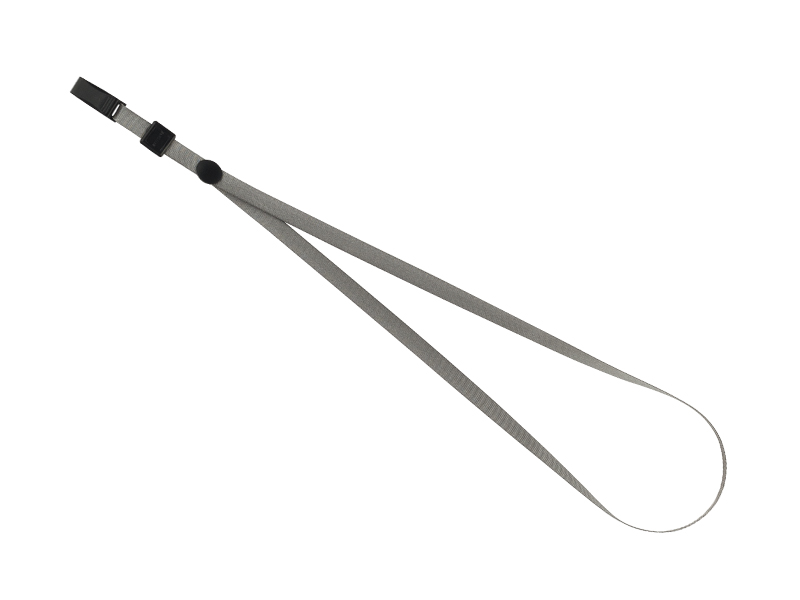 Шнурок для бейджа з кліпом 460мм Buromax, сірий