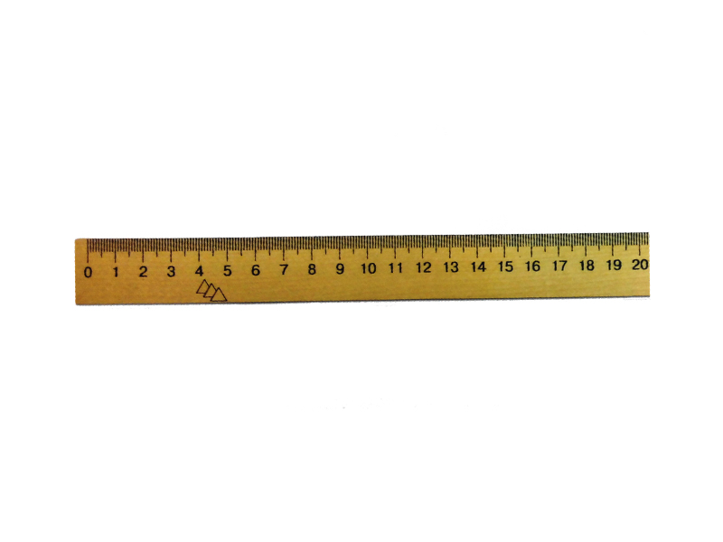 Лінійка 20см дерев`яна (шовкографія) Міцар (см/мм)