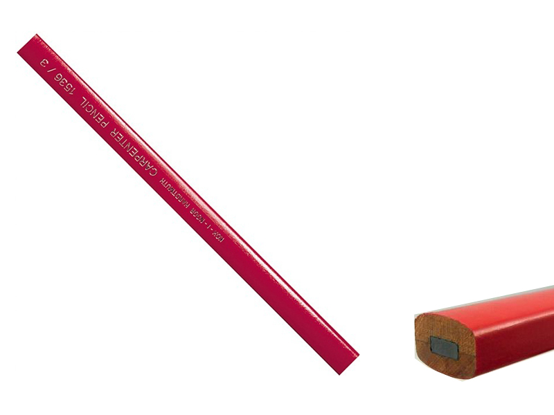 Олівець теслярський Koh-i-Noor Carpenter D-2х5мм, D-олівця: 7х12мм