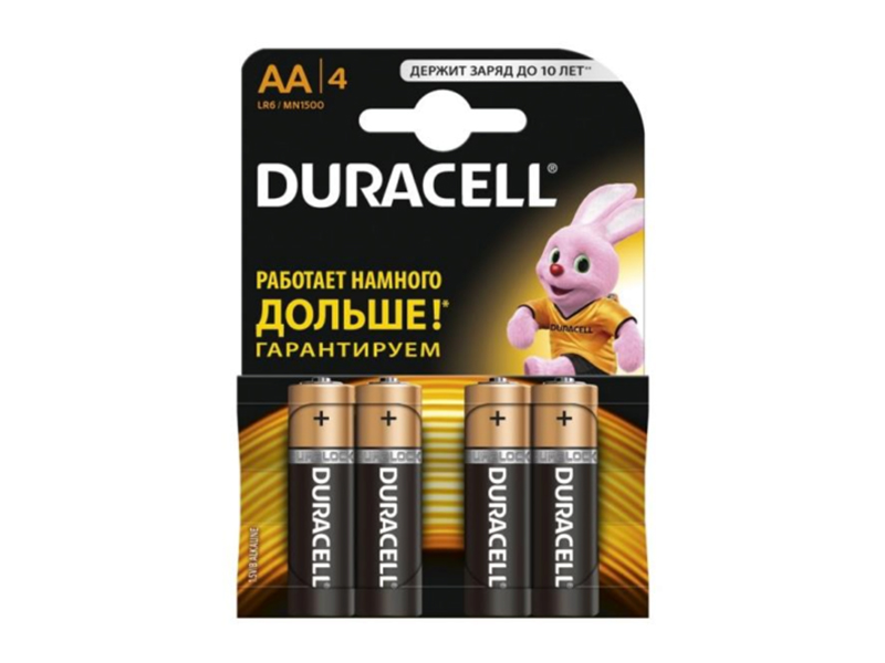 Батарейка АА (LR6) Durasell 1шт алкалінова (мін.4шт)