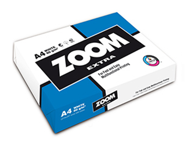 Папір офісний А4 80г/м2 500арк ZOOM Extra (В)