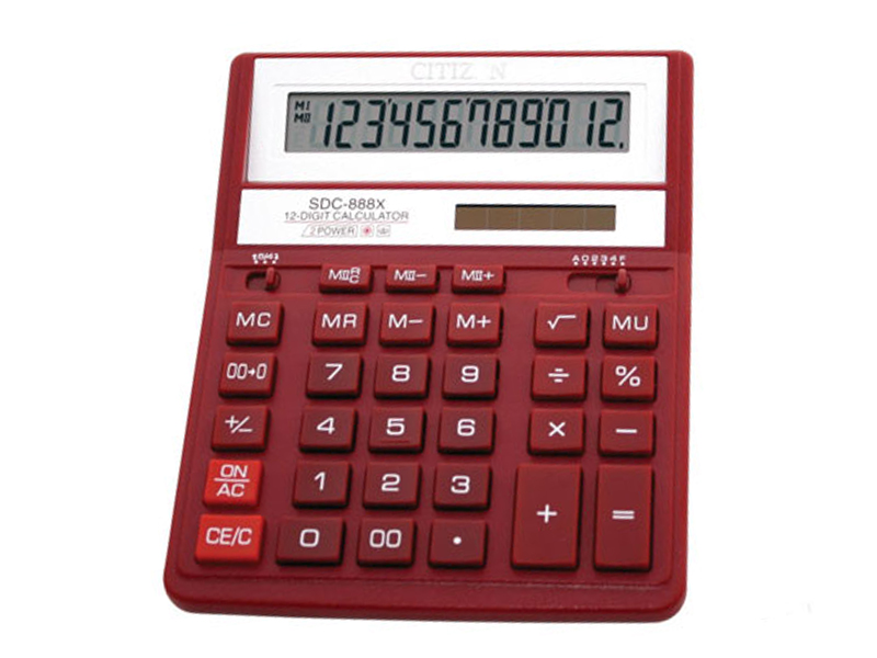 Калькулятор 12 розрядний Ciitizen SDC-888 ХRD, 158х203х31мм