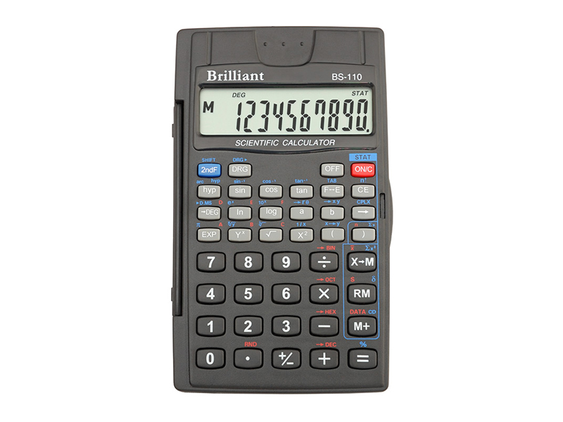 Калькулятор науковий/інженерний Brilliant ВS-110, 72х120х12мм