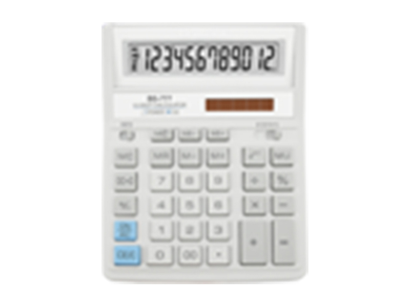 Калькулятор 12 розрядний Brilliant BS-777WH, 157х200х31мм, світло-сірий