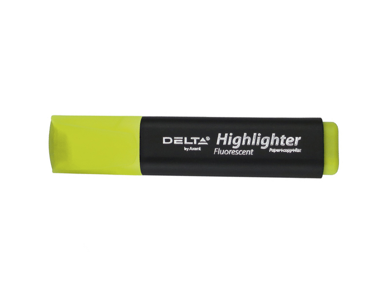 Текст-маркер Delta by Axent Highlighter жовтий 2-4мм