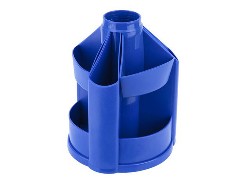 Підставка настільна пластикова на 10 відд. 125х155мм, синя
