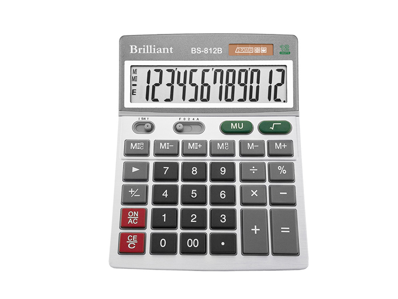 Калькулятор 12 розрядний Brilliant BS-812B, 140х176х46мм
