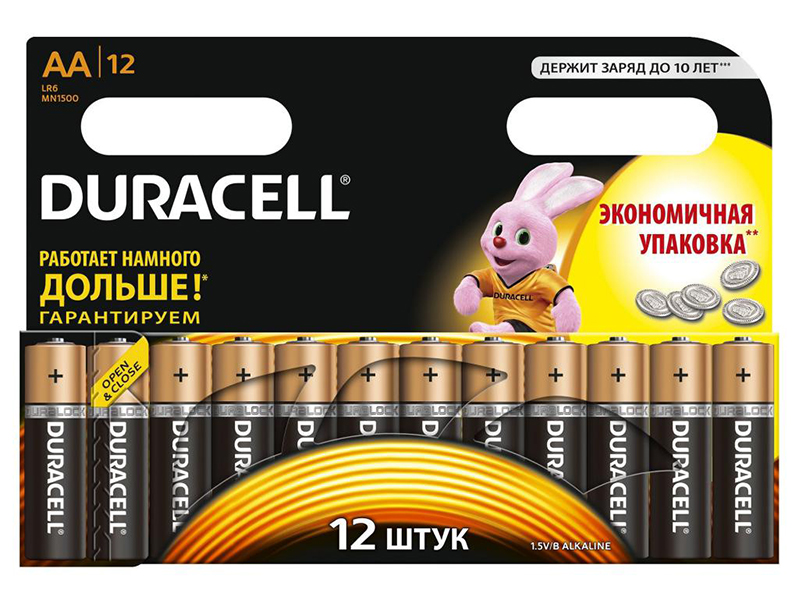 Батарейка АА (LR6) Durasell 12шт алкалінова