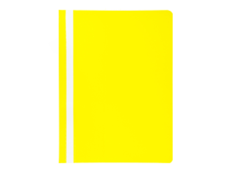Швидкозшивач А4, прозор.верх, б/перфорації Buromax Jobmax, жовтий