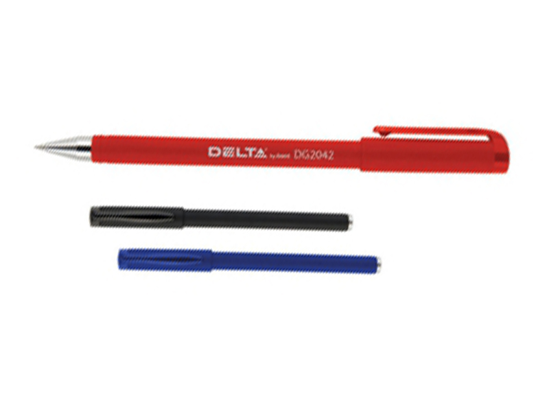 Ручка гелевая красная 0,5мм Delta by Axent