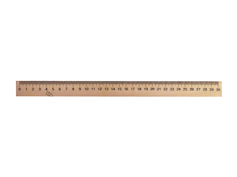 Лінійка 30см дерев`яна (шовкографія) Міцар (см/мм)
