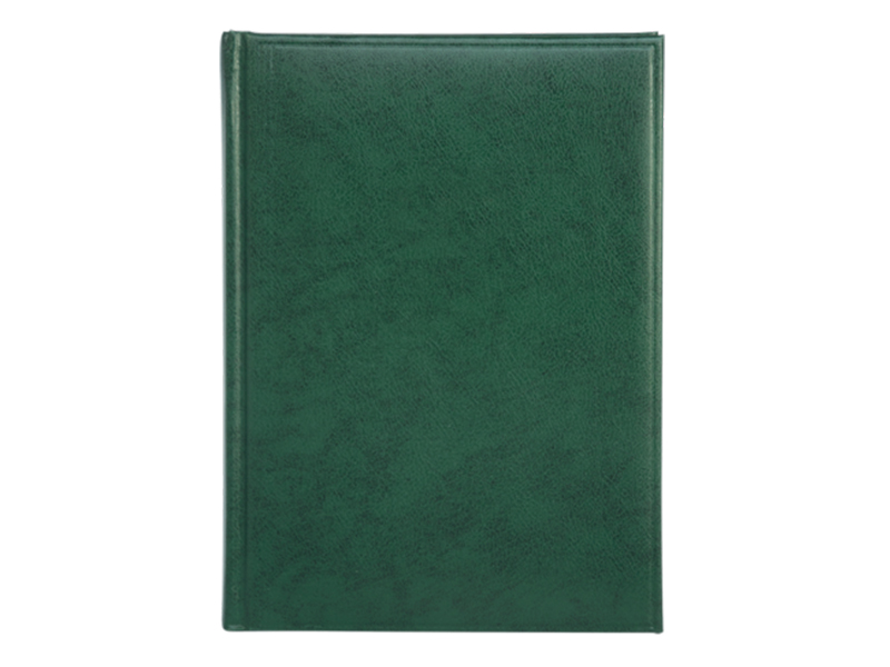 Щоденник недатований А5 BASE Miradur 288стор., білий блок (лінія), зелений