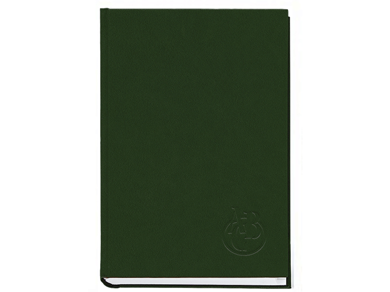 Алфавітна книга А5 Поліграфіст 224стор., білий блок (лінія), баладек, зелений