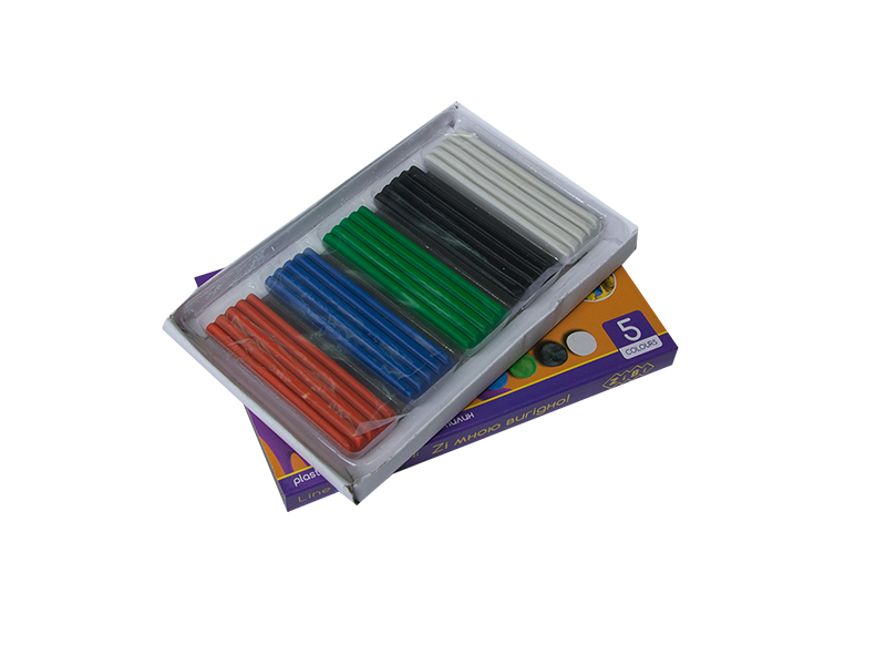 Пластилін  5 кольорів 100г ZiBi SMART (картонна коробка)
