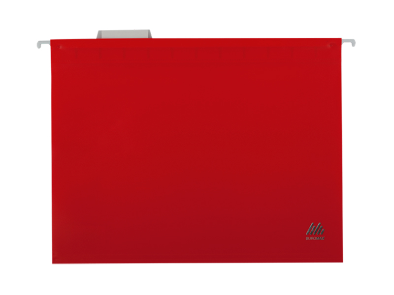 Файл підвісний А4 пластиковий з індексом Buromax, червоний
