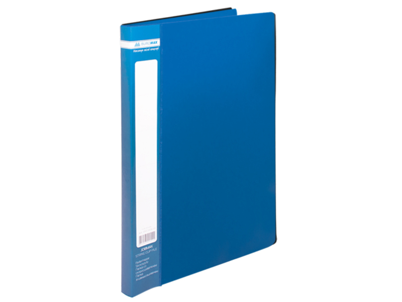 Папка-швидкозшивач (Clip-А) А4, пластик 450мкм, Buromax JOBMAX , синій