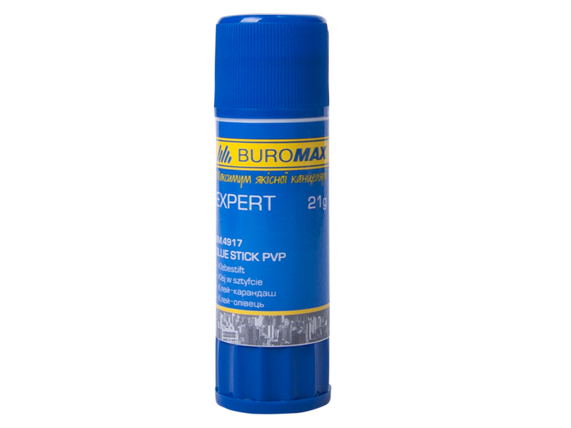 Клей-олівець Buromax Expert  21г (PVP)