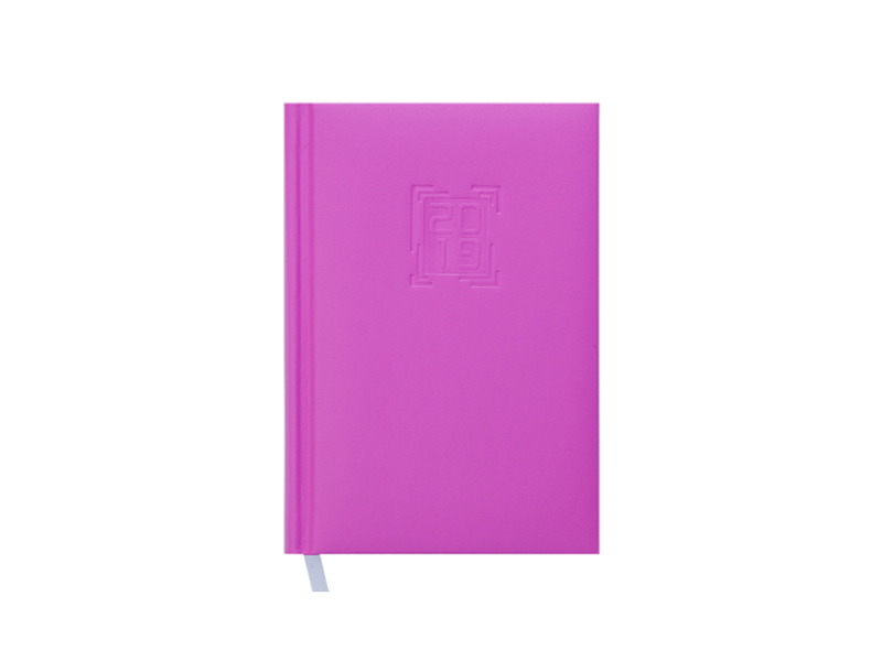 Щоденник датований А6 MEMPHIS 336стор., білий блок (лінія), рожевий