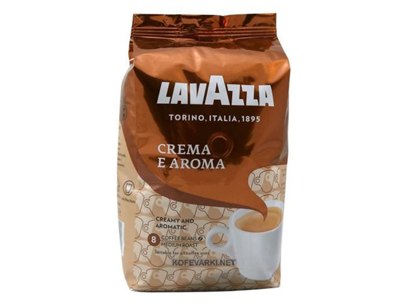 Кава LAVAZZA в зернах Crema e Aroma 1000г, пакет