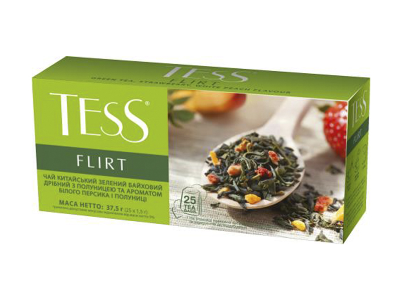 Чай зелений пакетований Tess  25пак FLIRT
