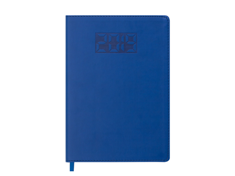 Щоденник датований А5 PROFY 336стор., кремовий блок (лінія), синій