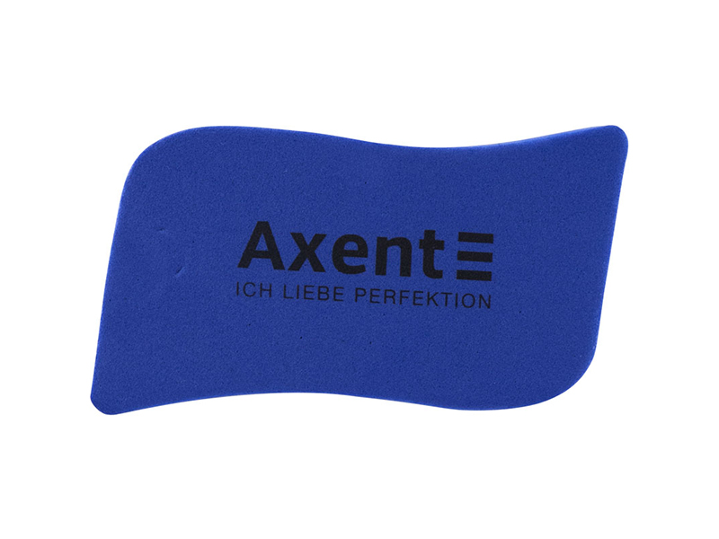 Губка для сухої очистки маркерної дошки (110х57х22мм) Axent Wave магнітна, синя