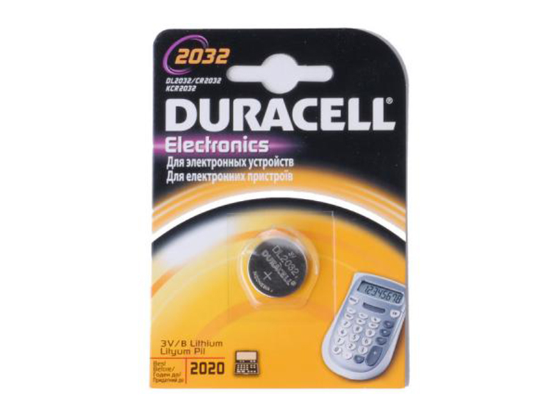 Батарейка CR2032 (DL2032) Duracell, літієва 1шт