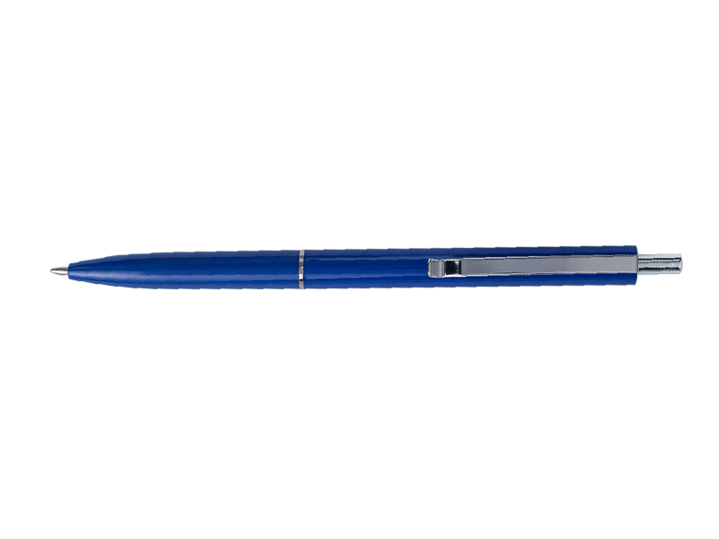 Ручка кулькова автоматична синя 0,7мм COLOR, L2U, корпус синій 