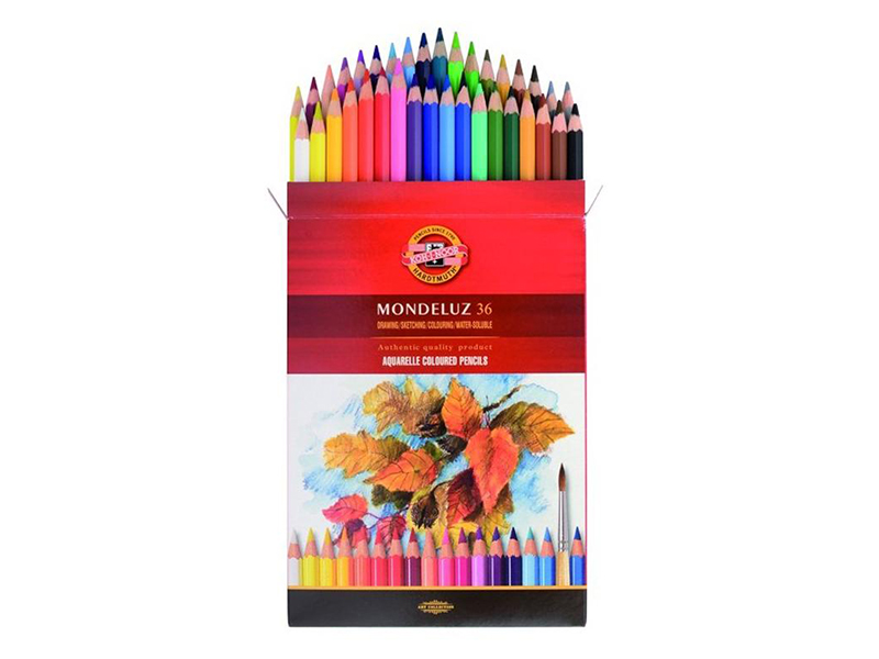 Олiвцi кольорові акварельні 36 кольорів Koh-i-Noor MONDELUZ