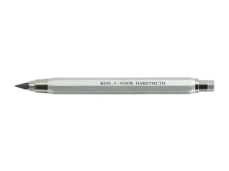 Олівець цанговий для грифелів до 5,6мм Koh-i-Noor HARDTUTH, корпус металевий