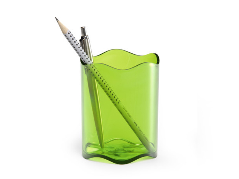 Підставка для ручок пластикова на 1відд. Trend, тонований світлозелений