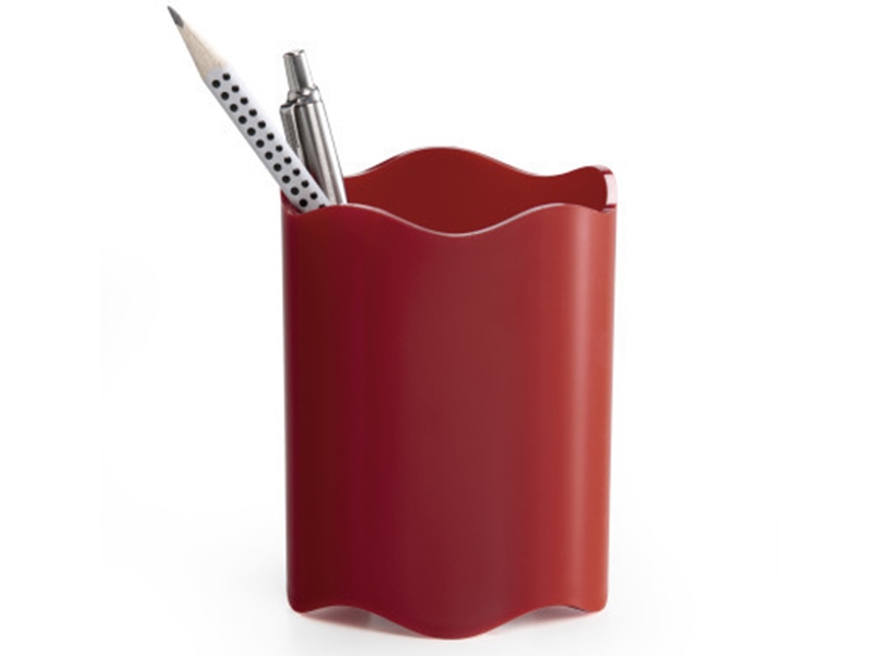 Підставка для ручок пластикова на 1відд. Trend, червоний